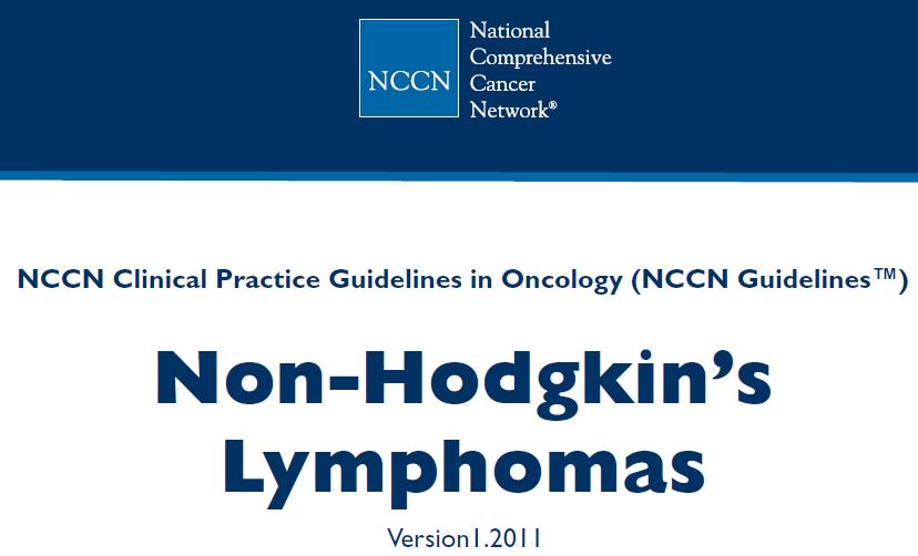 NCCN:2011年非霍奇金淋巴瘤(NHL)临床实践指