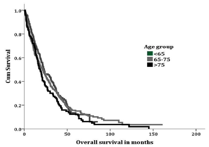 Figure 1. Time of diagnosis, extent of survival and age at diagnosis of included patients. Composite histograms representing distribution of diagnosis date (top panel), survival time (middle panel) and age at diagnosis (lower panel). In all panels, the contribution of each dataset in presented in a unique color. .png