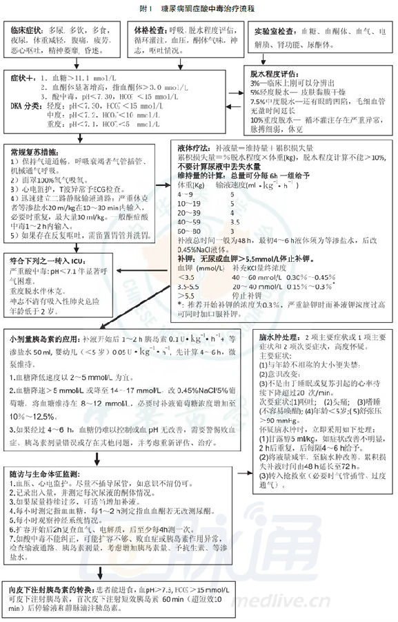 糖尿病酮症及酮症酸中毒的诊治流程_糖尿病酮