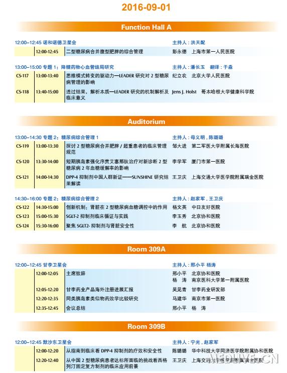 中华医学会第十五次全国内分泌学学术会议日程