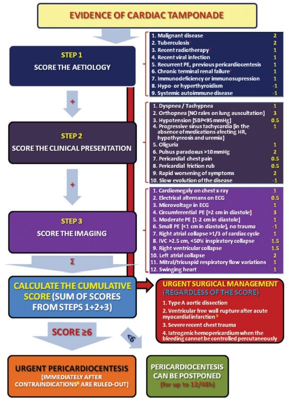 2014esc立场声明心脏填塞紧急管理的分类策略